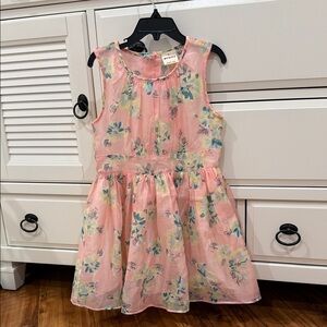 Charming Pink Floral Kids Dress
